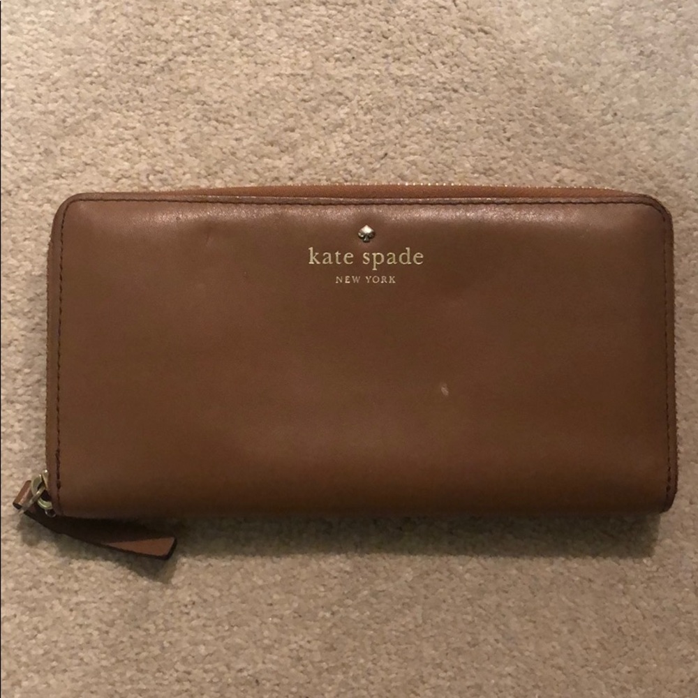 Brown kate spade leather wallet